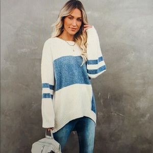 Count the city blocks colorblock sweater